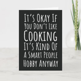 Cartões Divertidos de Culinária Humor Sarcástico H