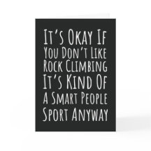 Cartões Divertidos de Escalada Esportiva para Esca