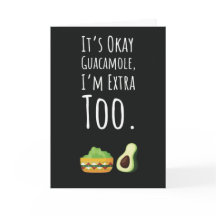 Cartões Divertidos de Guacamole Engraçados Humor d