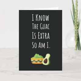 Cartões Divertidos de Guacamole Fiesta Mexicana de