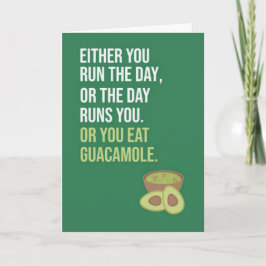 Cartões Divertidos de Guacamole Verde Adoráveis Ab