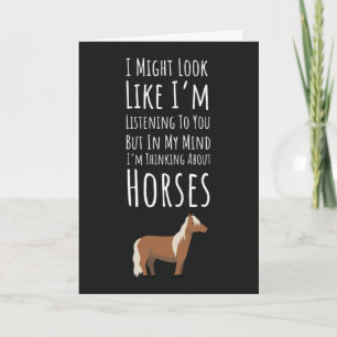 Cartões Divertidos para Amantes de Cavalos Equestr