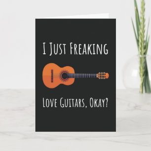 Cartões Divertidos para Amantes de Guitarra Guitar