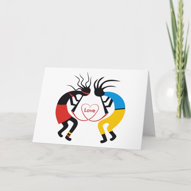 Cartões do amor de Kokopelli (Frente)