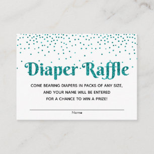 Cartões do bilhete do Raffle da fralda dos