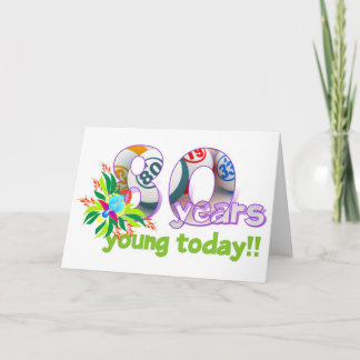 Cartões do Bingo - aniversário do 80