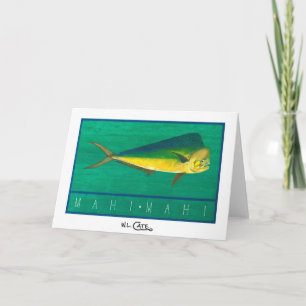 Cartões do cumprimento & de nota de Mahi-Mahi