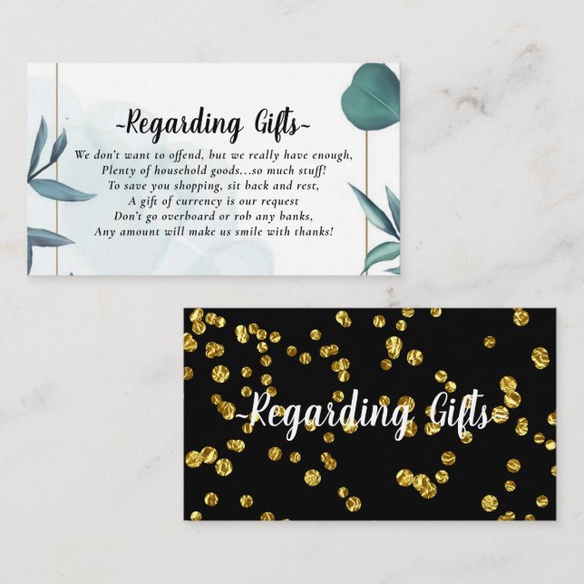 Cartões do Fundo de Doações Eucalyptus Honeymoon (Frente/Verso)