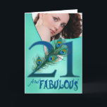 Cartões do modelo do aniversário de 21 anos<br><div class="desc">Junte-se me em Google  Círculos</div>