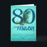 cartões do modelo do aniversário do 80<br><div class="desc">Junte-se me em Google  Círculos</div>