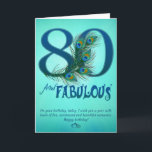 cartões do modelo do aniversário do 80<br><div class="desc">Junte-se me em Google  Círculos</div>