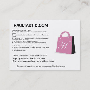 Cartões do Promo de Haultastic