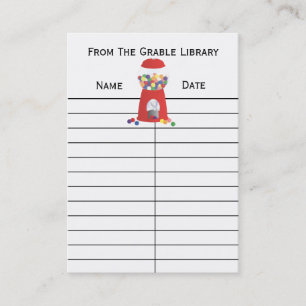 Cartões do retorno do livro da máquina de Bubleg