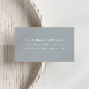Cartões do Site Blue Slate Wedding
