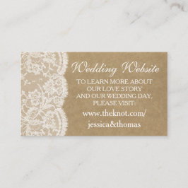 Cartões do site da coleção de casamentos Kraft & L