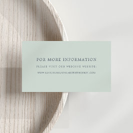 Cartões do Site Sorbet Wedding | Pastel Verde