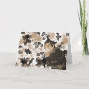 Cartões do vazio do design do gato de chita