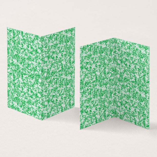 Cartões Dobrados com Padrão Verde | Design Minimal (Interior e exterior)
