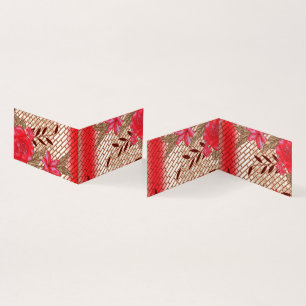 Cartões Dobrados Elegância Floral – Estilo Moder