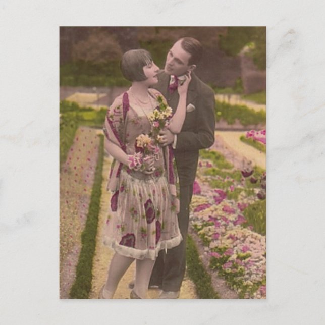 Cartões e presentes de Casais românticos antigos (Frente)