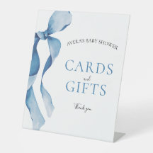 Cartões e presentes do Chá de fraldas Arco azul Pa