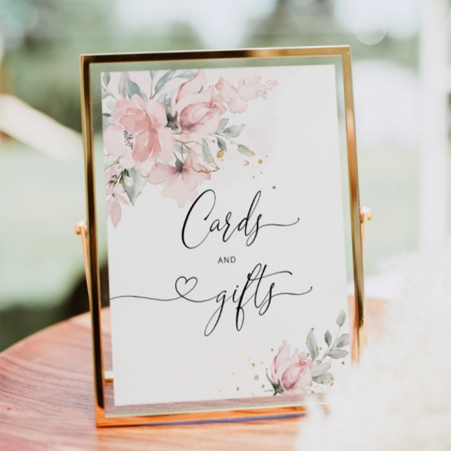 Cartões e presentes florais Blush Poster (Criador carregado)