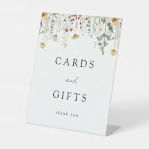 Cartões e presentes para casamentos de flores selv