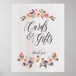 Cartões e presentes: poster casamento