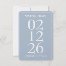 Cartões Elegantes de Save the Date de Casamento Az
