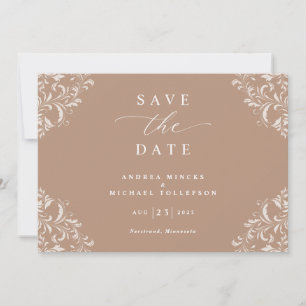 Cartões Elegantes de Save the Date de Casamento em