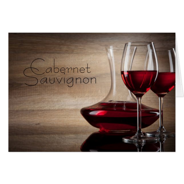 Cartões elegantes e sofisticados de cabernet - de (Frente horizontal)