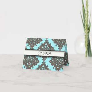 Cartões elegantes elegantes do vintage bonito RSVP