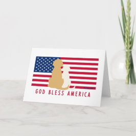 Cartões em Branco Deus Abençoe a América
