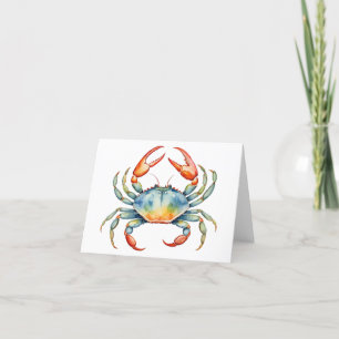 Cartões em Branco Por Dentro Azul Aquarela Carangu