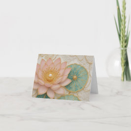 Cartões em Branco Rosa Floral & Verde