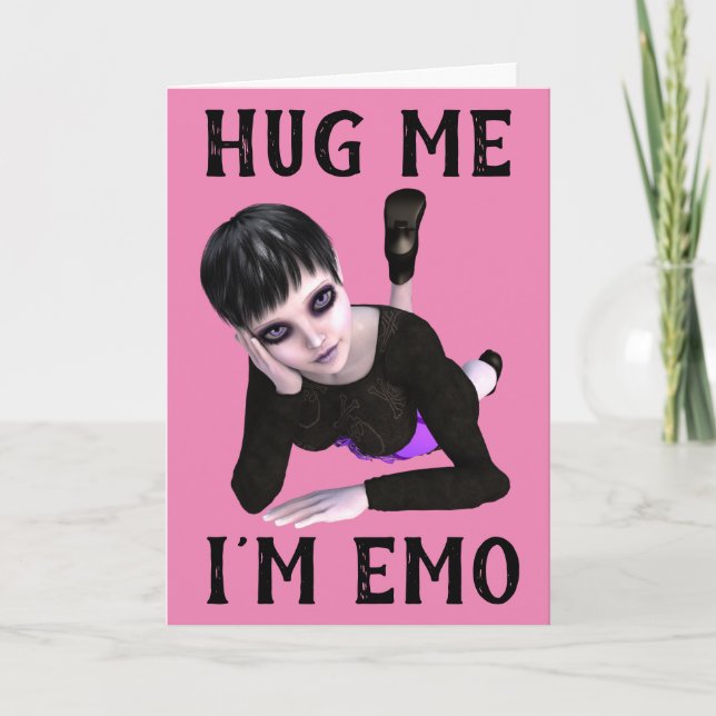 CARTÕES EMO GÓTICA MENINA PARA TODAS OCASIÕES (Frente)
