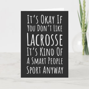 Cartões Engraçados de Equipe de Lacrosse Humor de 
