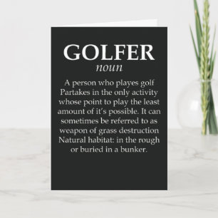 Cartões Engraçados de Golfe Para Pai Golfista Avô 