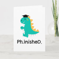 cartões engraçados de graduação em phd