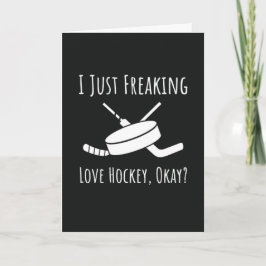 Cartões Engraçados de Hockey Canadá Amante do Papa