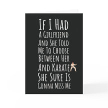 Cartões Engraçados de Karate para Homens Artes Mar