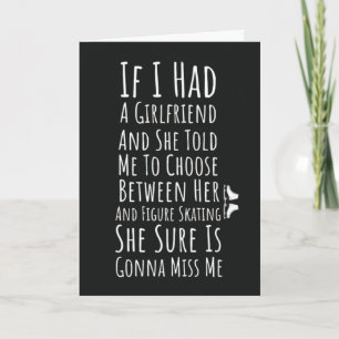 Cartões Engraçados de Patinação Artística Para Ele