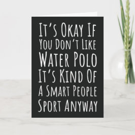 Cartões Engraçados de Pólo Aquático Esportista Jog