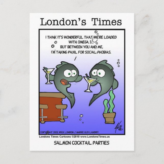 Cartões Engraçados De Salmão Deprimidos Mugs & Gif (Frente)