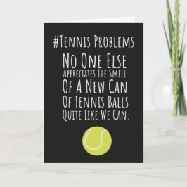 Cartões Engraçados de Tênis Para Amigo de Quadra H