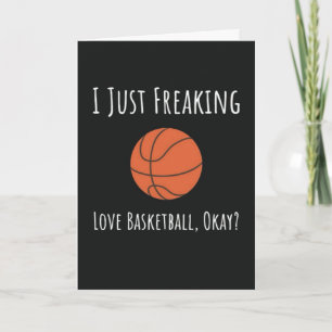 Cartões engraçados para amantes de basquete jogado