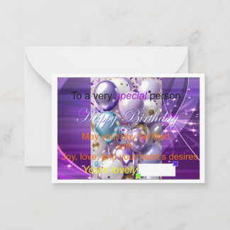 Cartões Especiais de Aniversário