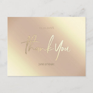 Cartões Faux Gold Foil Luxury Cartão