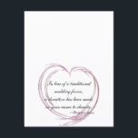 Cartões Favoritos de Casamento de Coração Rosa Abs<br><div class="desc">Esta Carta de Caridade de Casamento Coração Rosa-Abstrato, bonita e moderna, afirma que, em vez de um favor tradicional do partido, foi feita uma doação em seu nome para caridade. Personalize-o adicionando o nome da caridade favorita e os nomes pessoais da noiva e do noivo. Dobrar ao meio para criar...</div>
