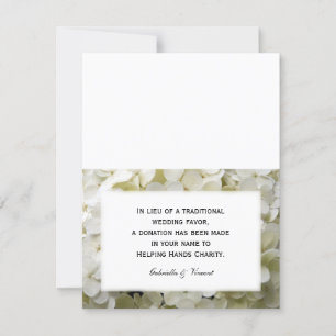 Cartões Favoritos de Casamento de Flores Brancas H